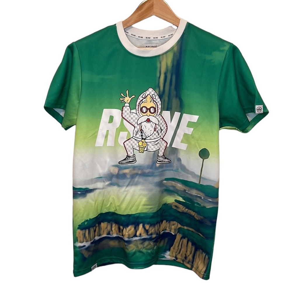 RS1NE Dragon Ball Green Medium Master Roshi Costume with 3D Ice Cream Necklace.